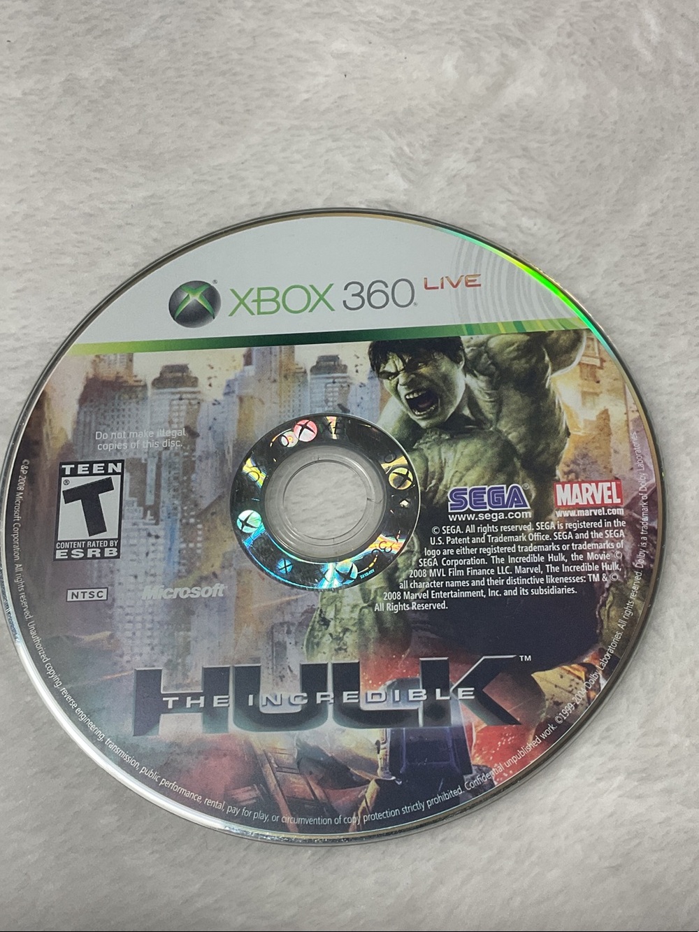 Xbox 360 The Incredible Hulk ,G.I Joe and Lego Star Wars